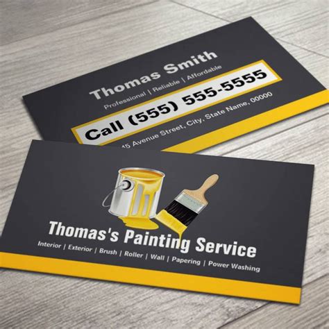 professional painting business cards.